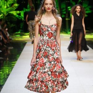 Dolce and Gabbana SS17 Rose Dress.